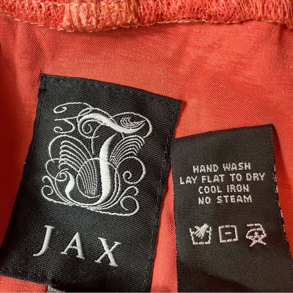 📦Jax Coral Crochet lace Midi Dress w/Sheer Yoke Sz 4 Gorgeous *$4.99 SHIP - Picture 8 of 15